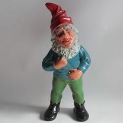 Nain de Jardin Gnome terre cuite Allemagne vintage