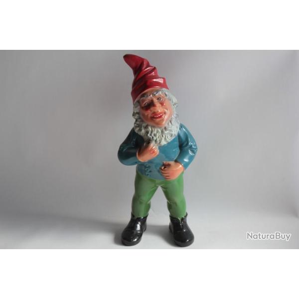 Nain de Jardin Gnome terre cuite Allemagne vintage
