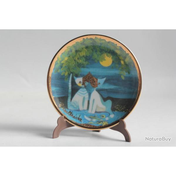 GOEBEL Amici della Luna Chats porcelaine Rosina Wachtmeister Allemagne