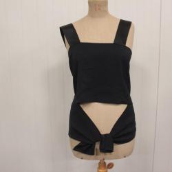 CHANEL Haut à nouer sans manches Soie Femme