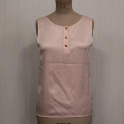 CHANEL Haut soie rose vintage Femme
