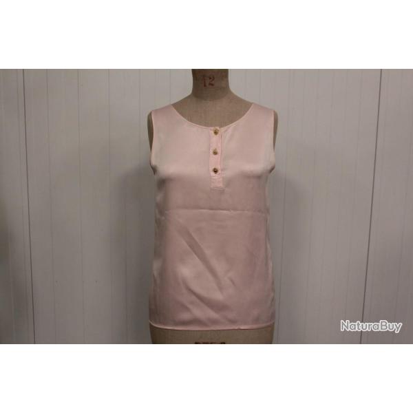CHANEL Haut soie rose vintage Femme