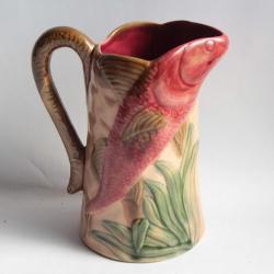 Pichet barbotine Poisson Poët Laval