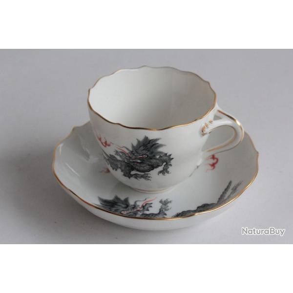 MEISSEN Tasse porcelaine Dragon Ming