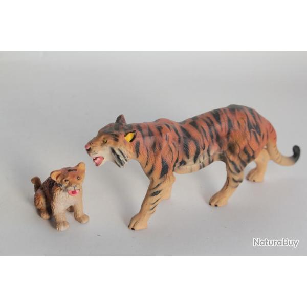 Tigre et tigre au Elastolin Hausser composition Jouet