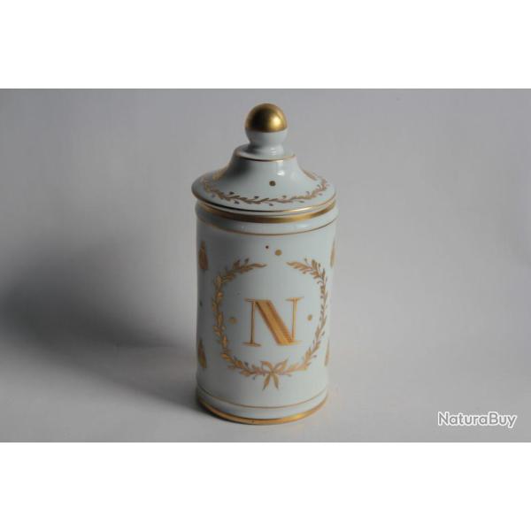 Pot � pharmacie porcelaine Vincennes Napol�on Aigle imp�rial