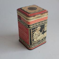 Boîte chocolats tôle lithographiée Cacao Hémacolade