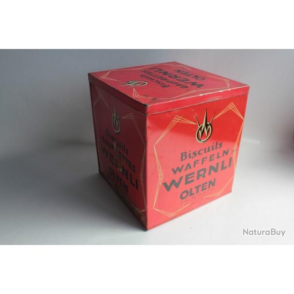 Bo�te � biscuits t�le lithographi�e biscuits waffeln wernli olten