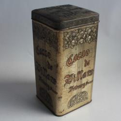 Boîte tôle lithographiée gaufré chocolat Cacao de Villars Fribourg Suisse