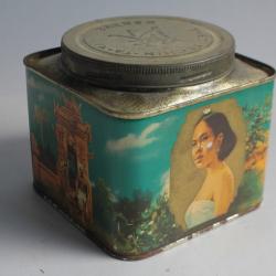 Boîte à thé tôle lithographiée thés tschin-ta-ni Genève