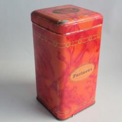 Boîte chocolats tôle lithographiée les produits Perrier chocolats Lausanne