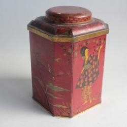 Boîte à café tôle lithographiée société commerce café Kaiser