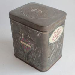 Boîte à chocolat cacao tôle lithographiée gaufré Cacao Croisier Genève