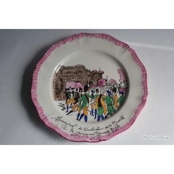 Assiette c�ramique Salins Bicentenaire de la R�volution �dition limit�e