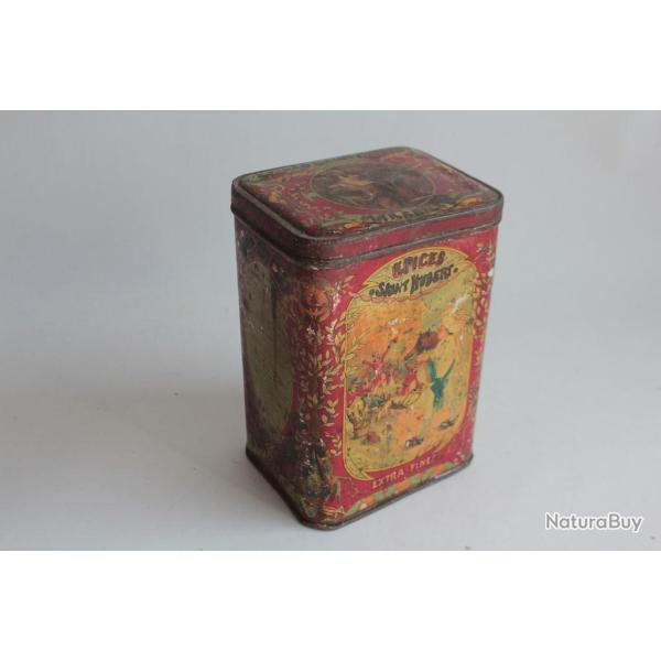 Bo�te biscuits t�le lithographi�e Epices Saint Hubert extra fines