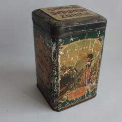 Boîte tôle lithographiée chocolat Cacao Sprüngli Zurich