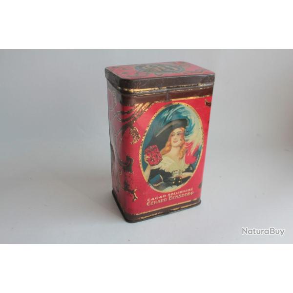 Bo�te chocolat cacao t�le lithographi�e G�rard Bensdorp