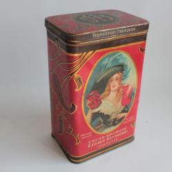 Boîte chocolat cacao tôle lithographiée Gérard Bensdorp