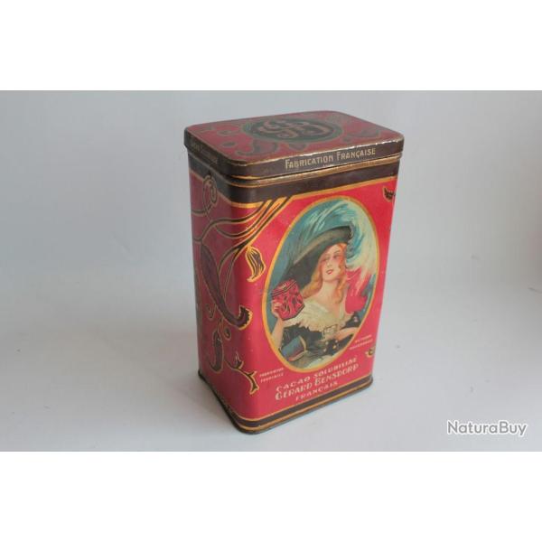 Bo�te chocolat cacao t�le lithographi�e G�rard Bensdorp