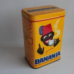 Boite chocolat cacao BANANIA tôle lithographiée Riz