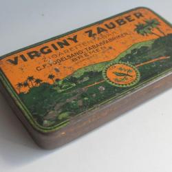 Boîte à cigarettes en tôle lithographiée Virginy Zauber Bremen