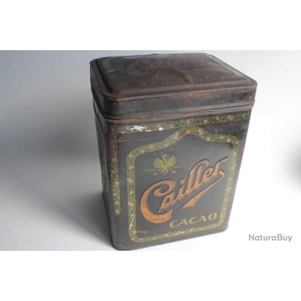 Bo�te chocolats t�le lithographi�e Cailler Cacao Suisse