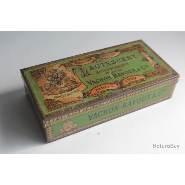 Bo�te � savon t�le lithographi�e le lactescent vachon-bavoux & cie Lyon