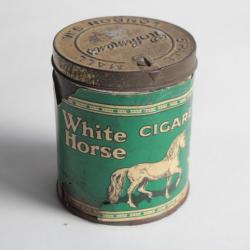 Boîte à Cigarettes tôle Tabac white cigarettes horse rothman's