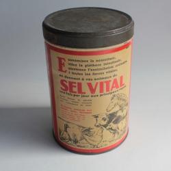 Boîte tôle lithographiée Sel Vital