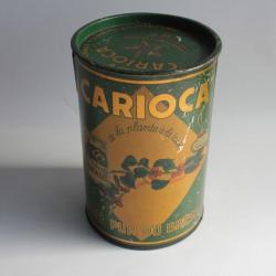 Boîte bec verseur café tôle lithographiée Caricola Brésil