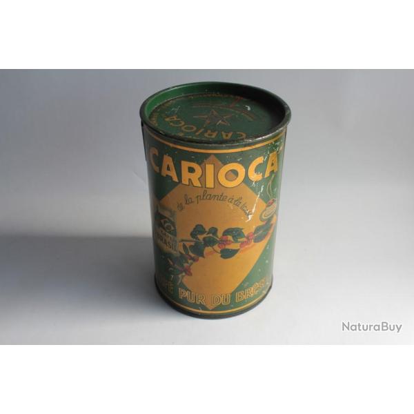 Bo�te bec verseur caf� t�le lithographi�e Caricola Br�sil