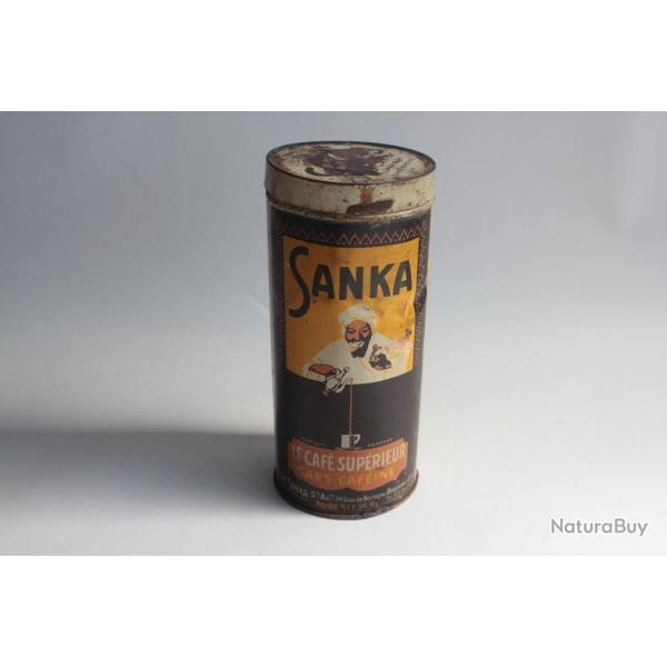 Bo�te caf� t�le lithographi�e Sanka caf� sup�rieur