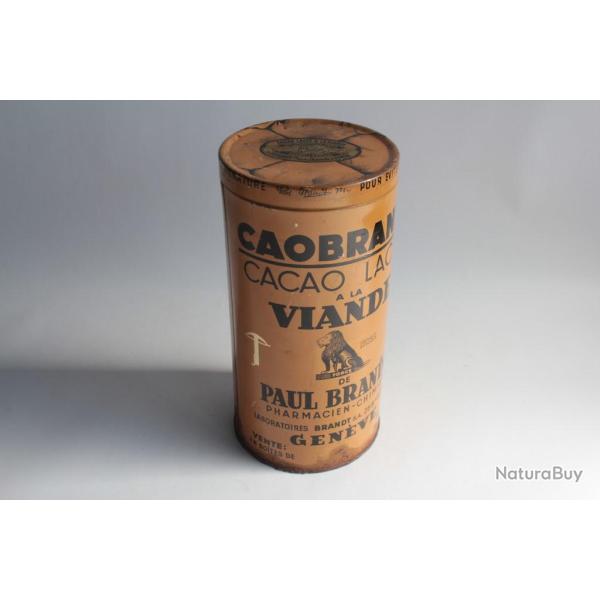 Bo�te chocolats t�le lithographi�e Cacao lact� a la viande Caobrandt