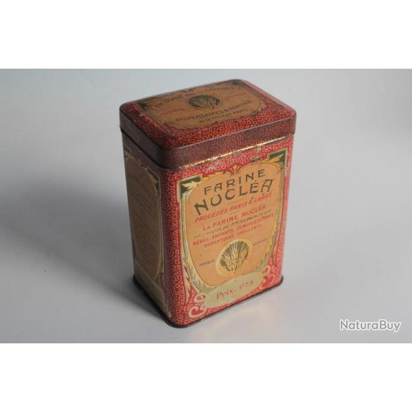 Bo�te farine t�le lithographi�e Farine Nucl�a dispensaires Paris