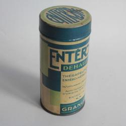 Boîte médicaments tôle lithographiée Entérobyl Dehaussy Pharmacie