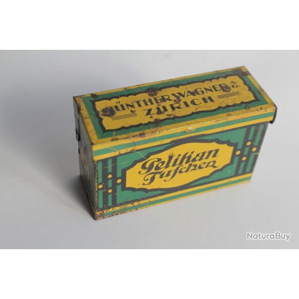 Bo�te t�le lithographi�e Pelikan Tuschen Nr 523/3B Gunther Wagner