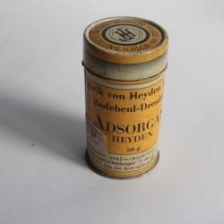 Boîte médicaments tôle lithographiée Adsorgan heyden Pharmacie