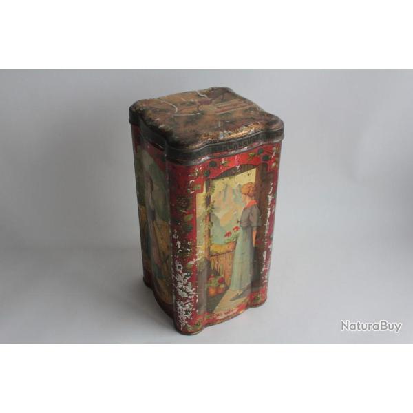 Bo�te bonbons t�le lithographi�e Henri Rossier Confiserie Lausanne