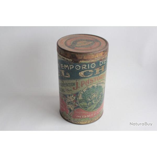 Bo�te caf� t�le lithographi�e Chana J.Pastorino & Cie