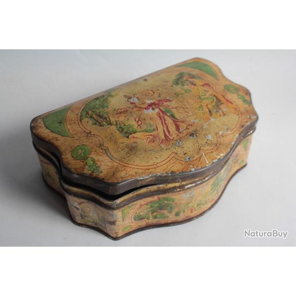 Bo�te biscuits t�le lithographi�e Huntley & Palmers