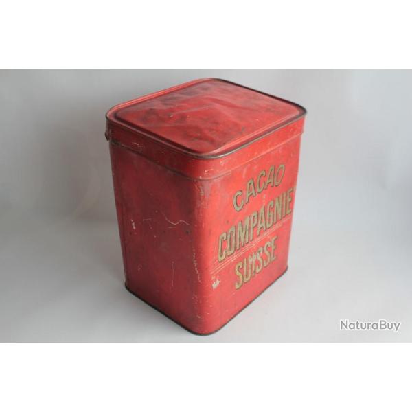 Bo�te t�le lithographi�e Chocolat Cacao Compagnie Suisse