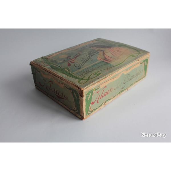 Bo�te chocolat cacao Klaus's Giandujas bois papier lithographi�e Suisse