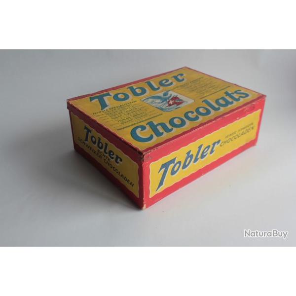 Bo�te chocolat cacao Tobler carton papier lithographi�e Suisse