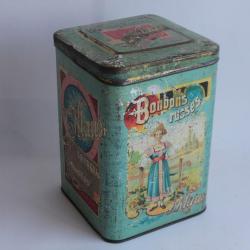 Boîte tôle lithographiée bonbon russes Klaus