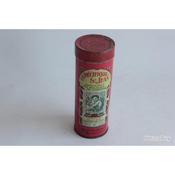 Bo�te M�dicaments t�le lithographi� Sp�cifique St Jean Labo Ollivier