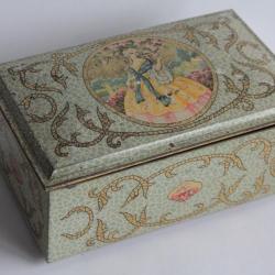 Boîte Biscuits tôle lithographiée Gray Dunn Femme