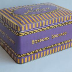 Boîte tôle lithographiée bonbons Suchard Suisse