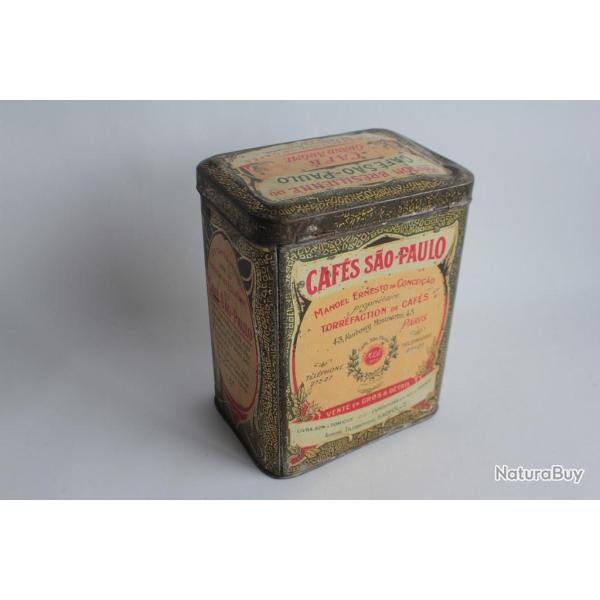 Bo�te t�le lithographi�e Maison br�silienne caf� S�o-Paulo