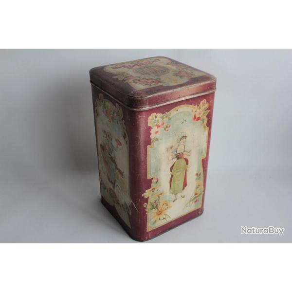 Bo�te t�le lithographi�e Biscuits Navonne & Co Gen�ve