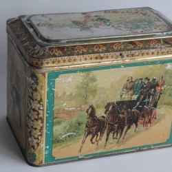 Boîte tôle lithographiée Chevaux J&J Colman Mustard